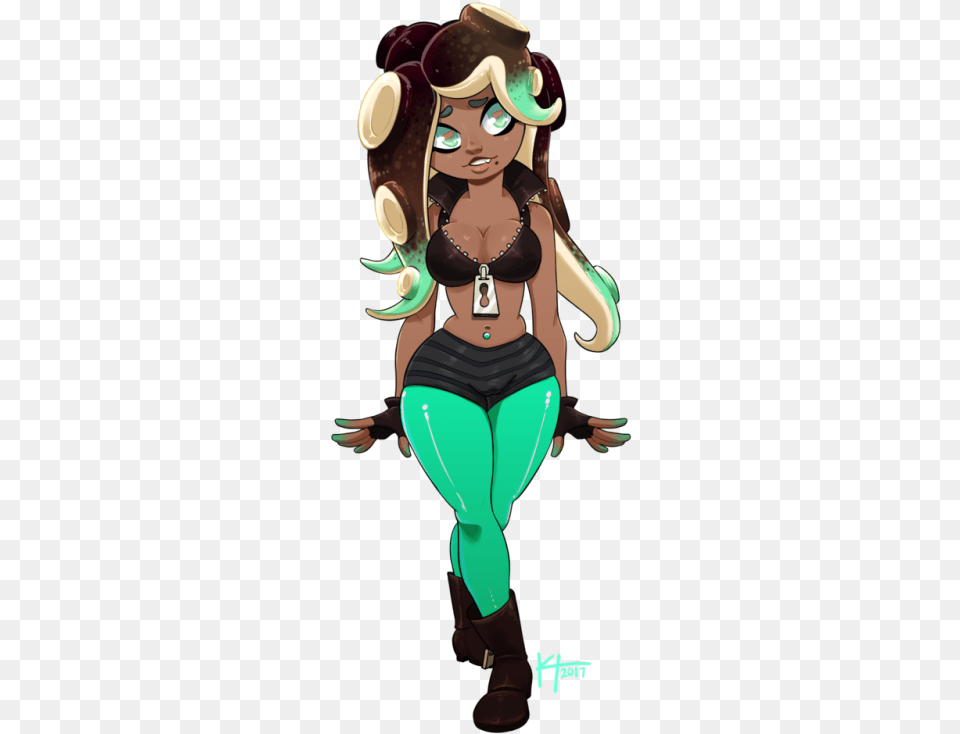 Marina From Splatoon 2 I Love Her Commission Info Octo Girl Splatoon, Book, Publication, Comics, Adult Png