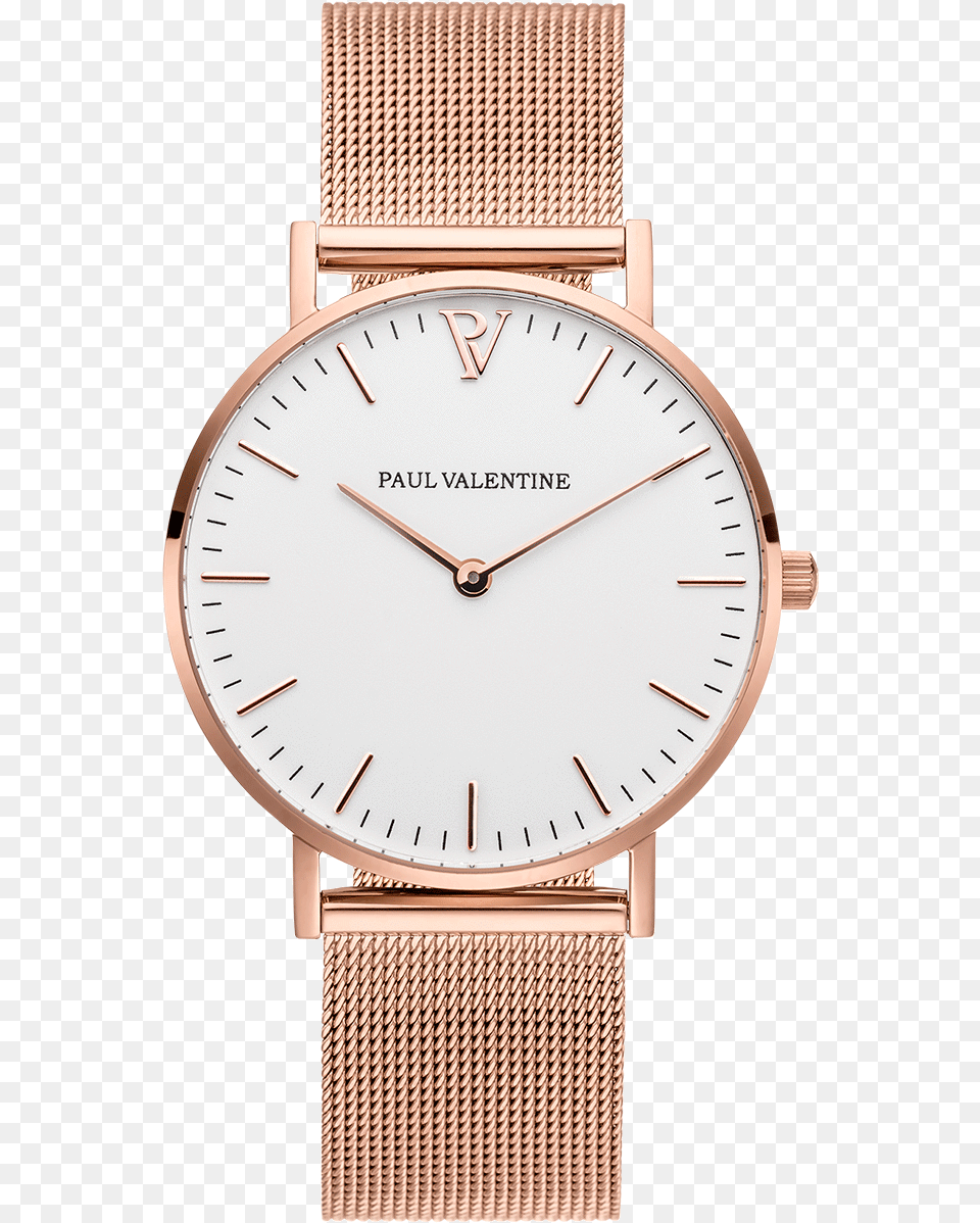 Marina Rose Gold Mesh 36mm Paul Valentine Uhr Damen, Arm, Body Part, Person, Wristwatch Free Png Download