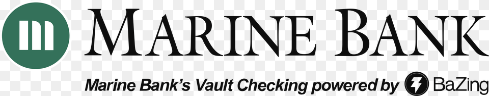 Marine Bank Logo Black And White Png Image