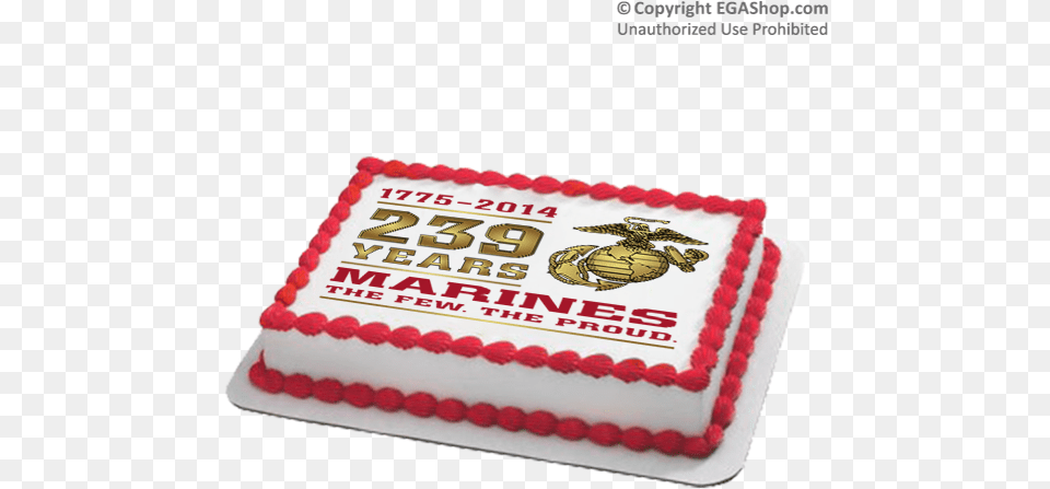 Marine Corp Birthday Cake Hawaii, Birthday Cake, Cream, Dessert, Food Free Transparent Png