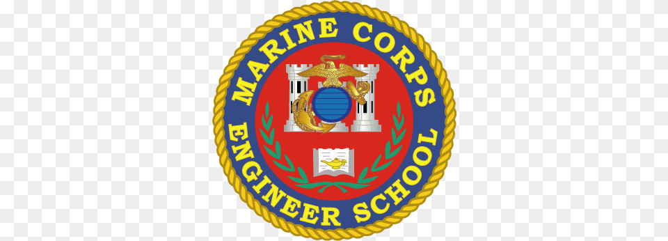 Marine Corps Engineer School Usn Seabees Shower Curtain, Badge, Logo, Symbol, Emblem Free Png Download