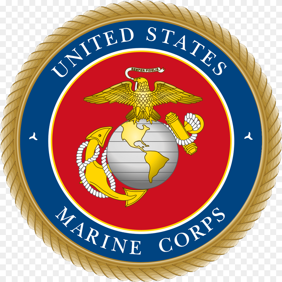Marine Corps Logo, Badge, Symbol, Emblem, Animal Free Transparent Png