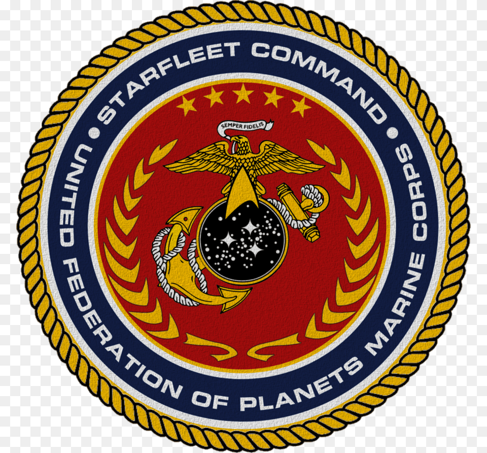 Marine Corps Logo United Federation Of Planets, Emblem, Symbol, Animal, Bird Free Png