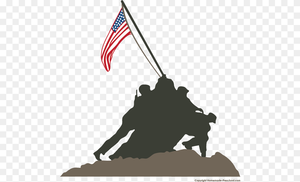 Marine Corps War Memorial Outline, American Flag, Flag, People, Person Png