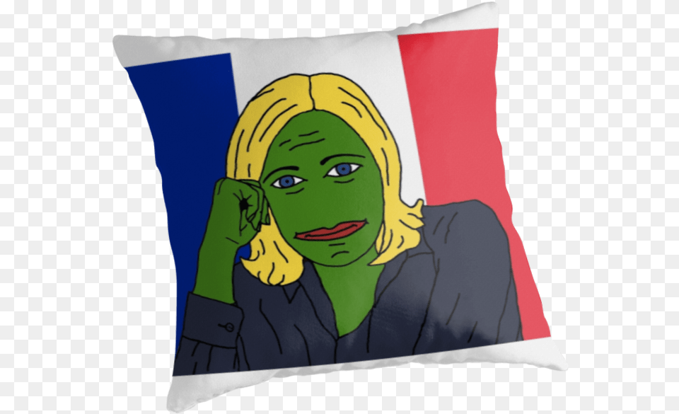 Marine Le Pen Edition Cushion, Home Decor, Pillow, Baby, Person Png Image