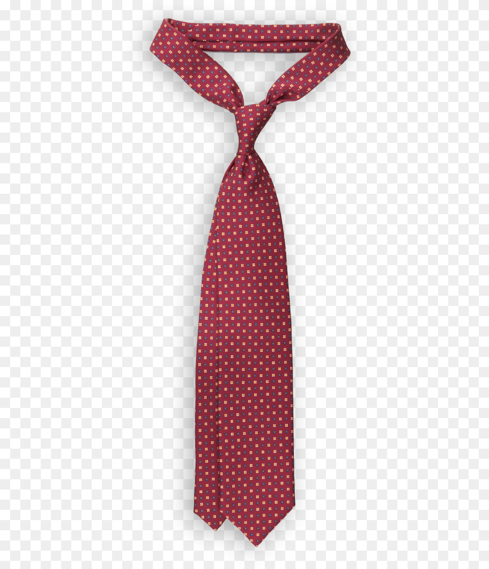 Marinella Burgundy Flower Printed Silk Tie Feature, Accessories, Formal Wear, Necktie Free Png Download