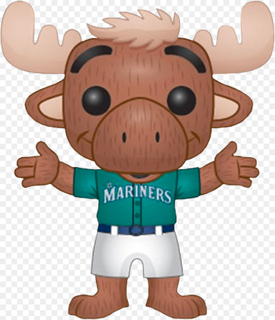 Mariner Moose Seattle Mariners Mascot Pop Vinyl Figure Mariner Moose, Baby, Person Png Image