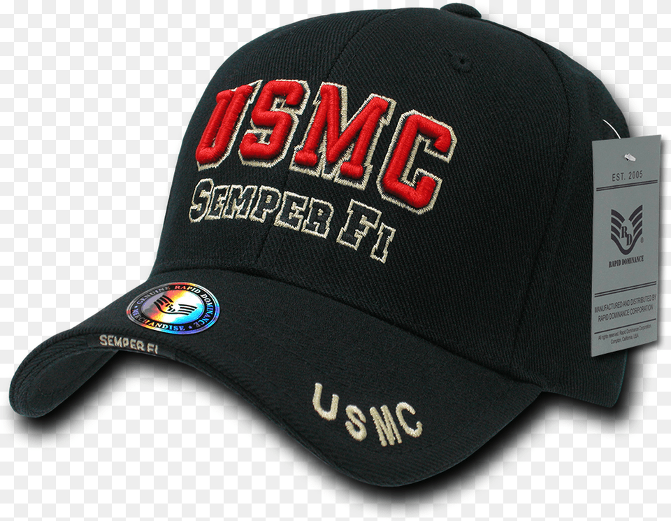 Marines Cap Usmc Semper Fi Black Gorras Red Bull Infiniti Sebastian Vettel, Baseball Cap, Clothing, Hat Free Transparent Png