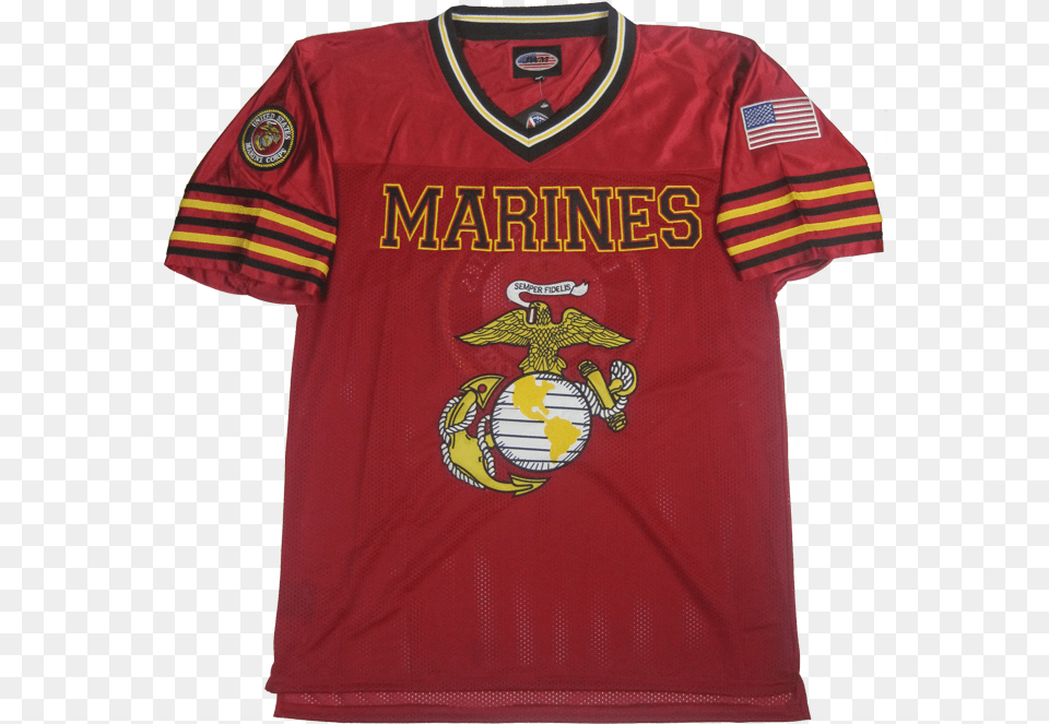 Marines Football Jersey With Usmc Ega Logo Marines Jersey, Clothing, Shirt Png Image
