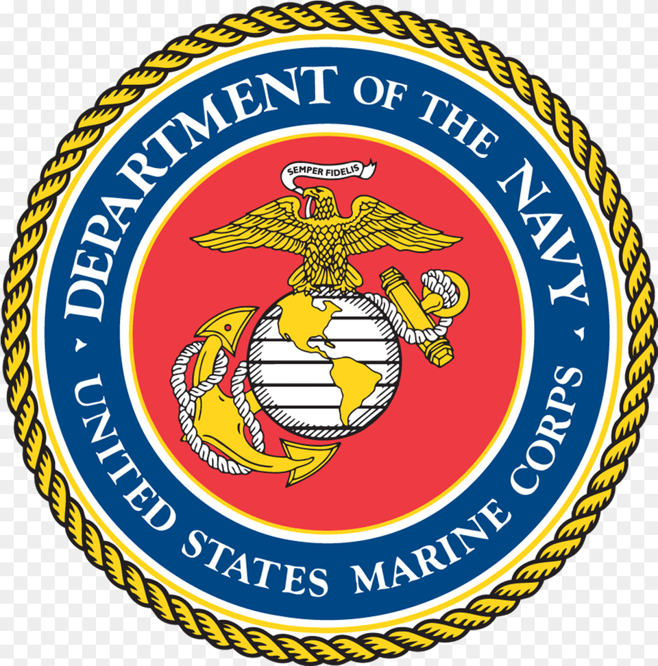 Marines Seal Marine Corps Logo Small, Badge, Emblem, Symbol, Animal Png Image