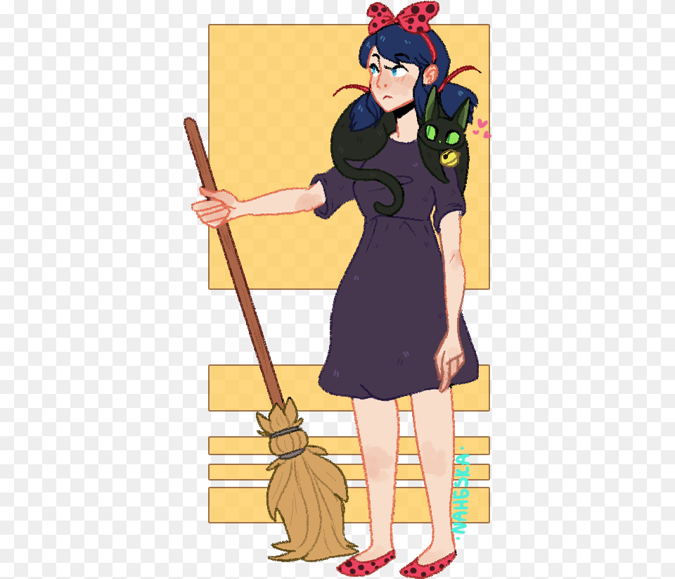 Marinette S Delivery Service Kiki Delivery Service Au, Cleaning, Person, Adult, Female Free Png Download