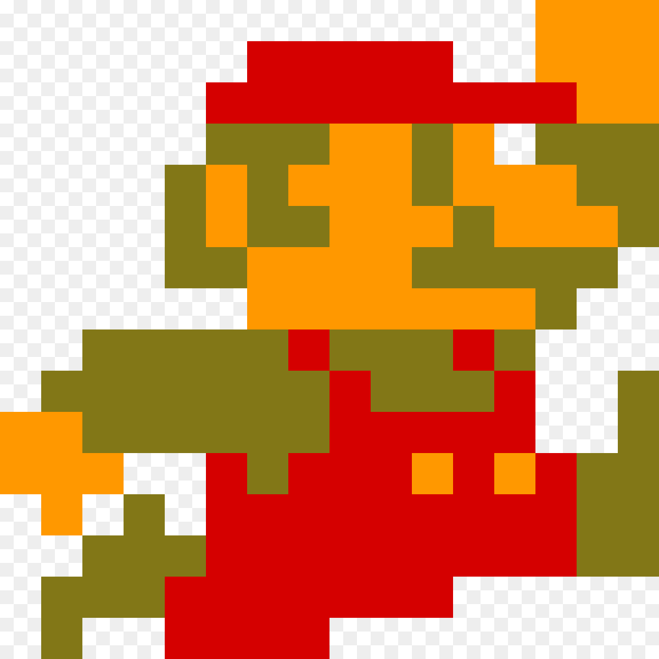 Mario 8 Bit Jumping, First Aid, Art, Graphics, Pattern Free Transparent Png