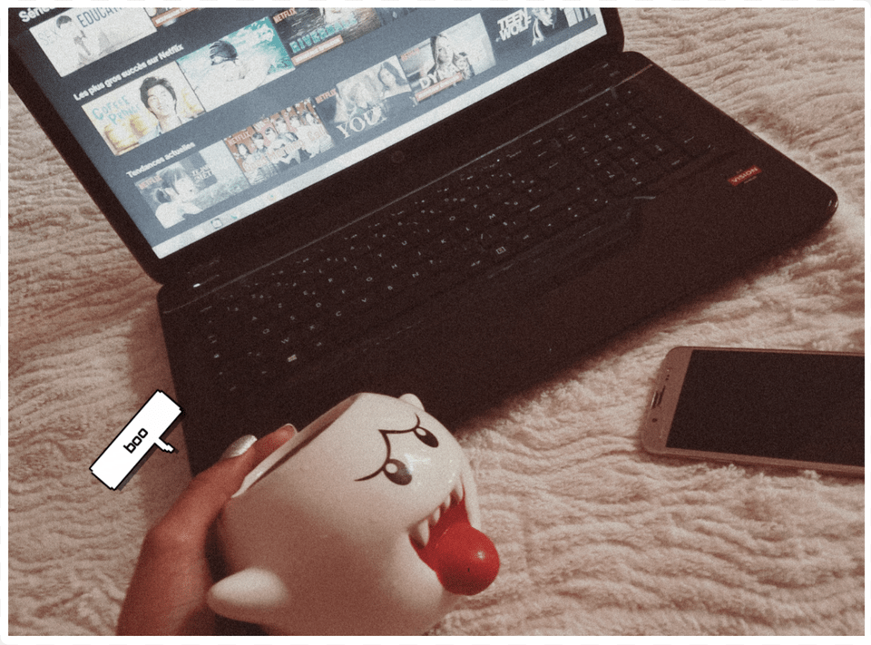 Mario Aesthetic Boo Mug Netflixseries Netflix Chocolate Free Png