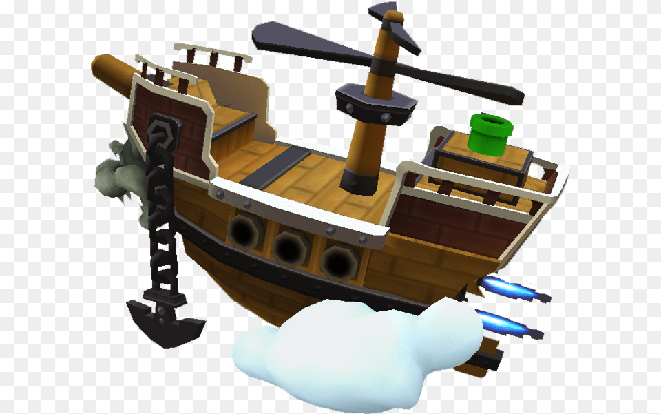 Mario Airship, Transportation, Vehicle, Boat Free Png