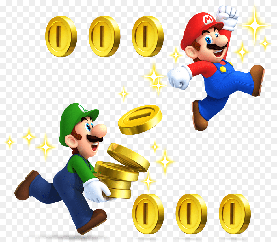 Mario And Luigi Coins, Baby, Person, Clothing, Glove Free Png Download