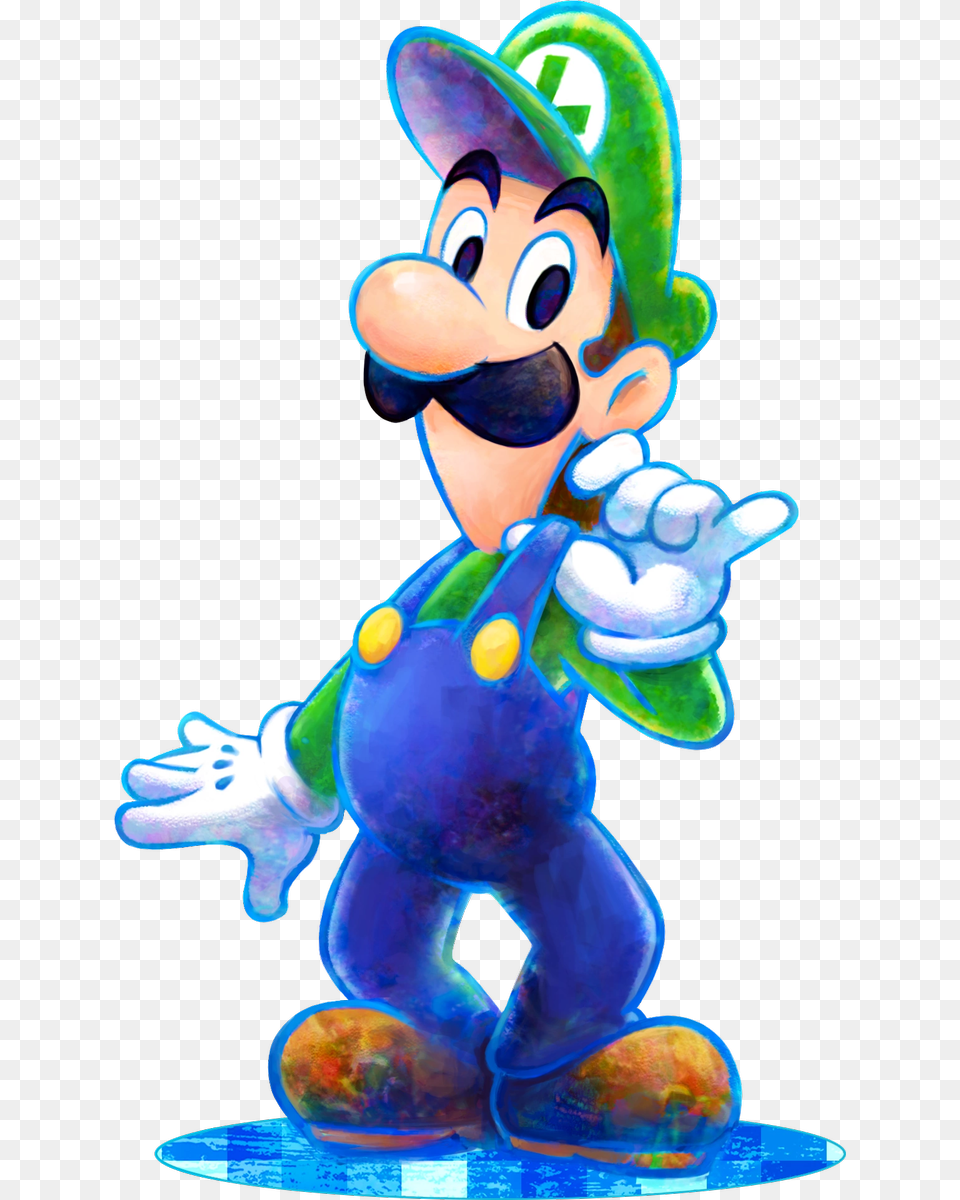 Mario And Luigi Dream Team Luigi, Toy, Face, Head, Person Free Png