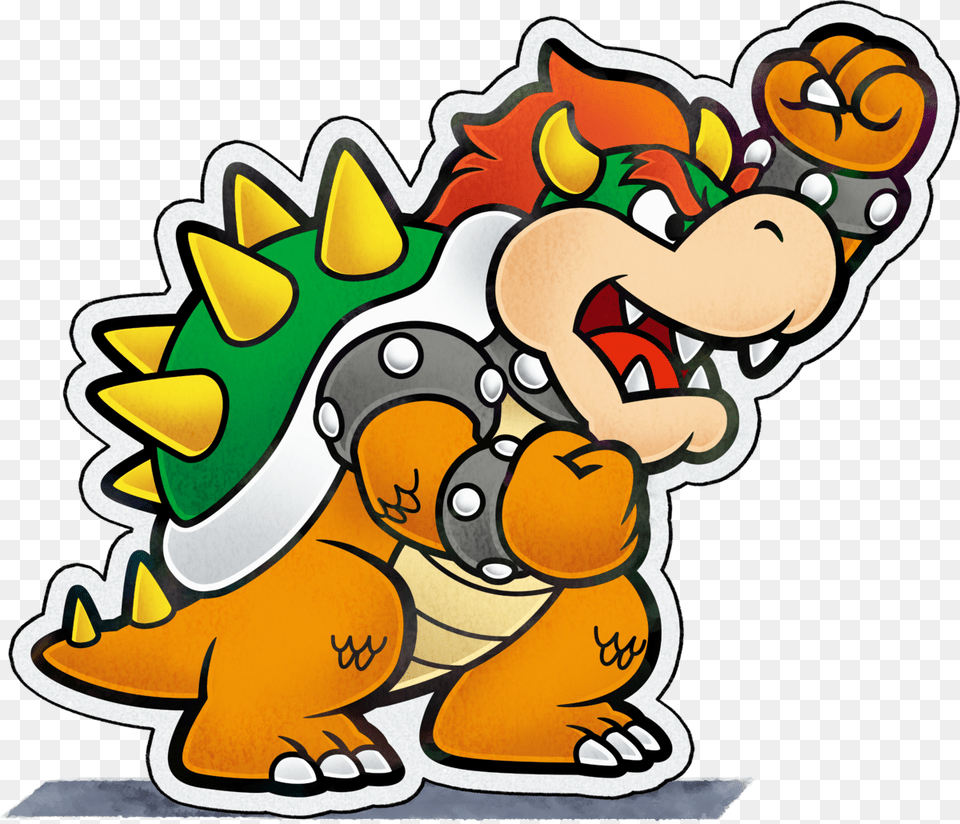 Mario And Luigi Paper Jam Paper Bowser, Baby, Person Free Png