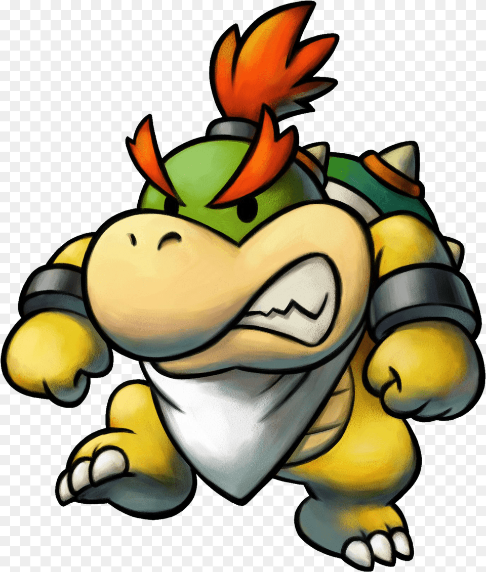 Mario And Luigi Partners In Time Bowser Jr, Cartoon, Baby, Person, Food Png