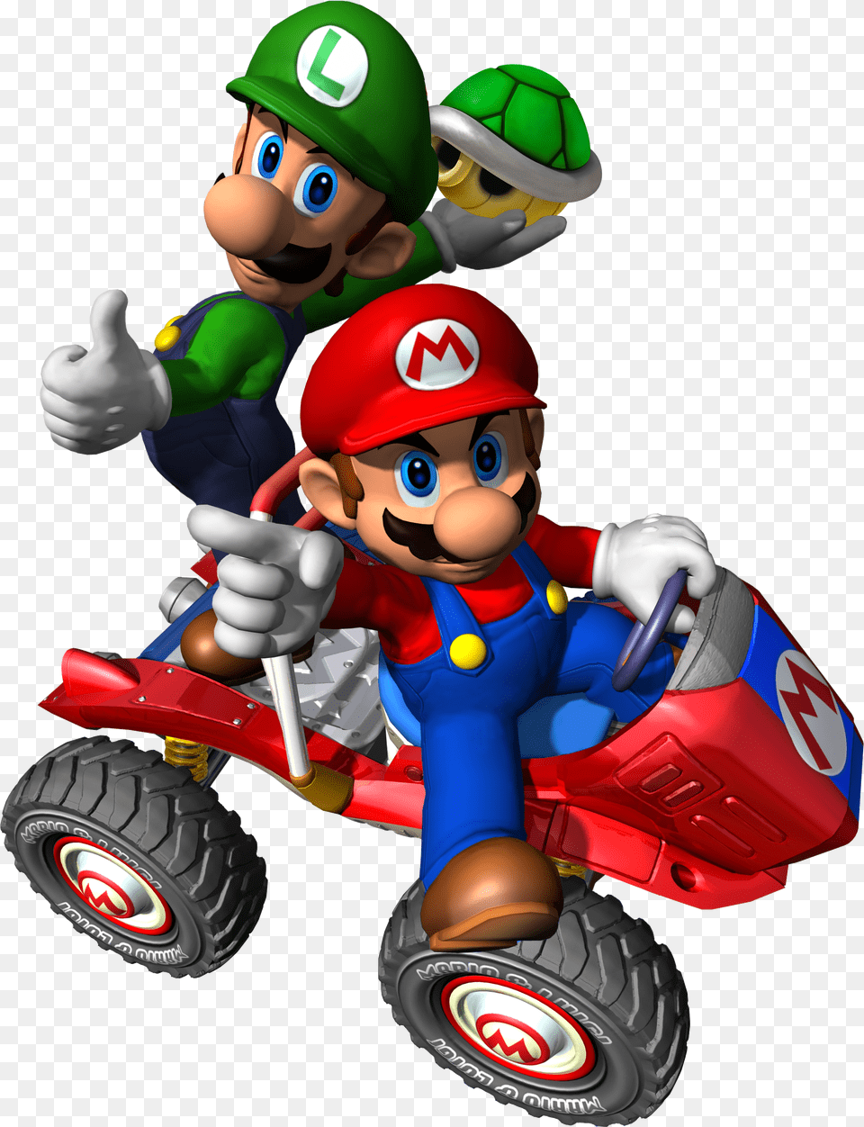 Mario And Luigi Transparent Image Mario Kart Double Dash Para Wii, Vehicle, Transportation, Person, Baby Free Png Download