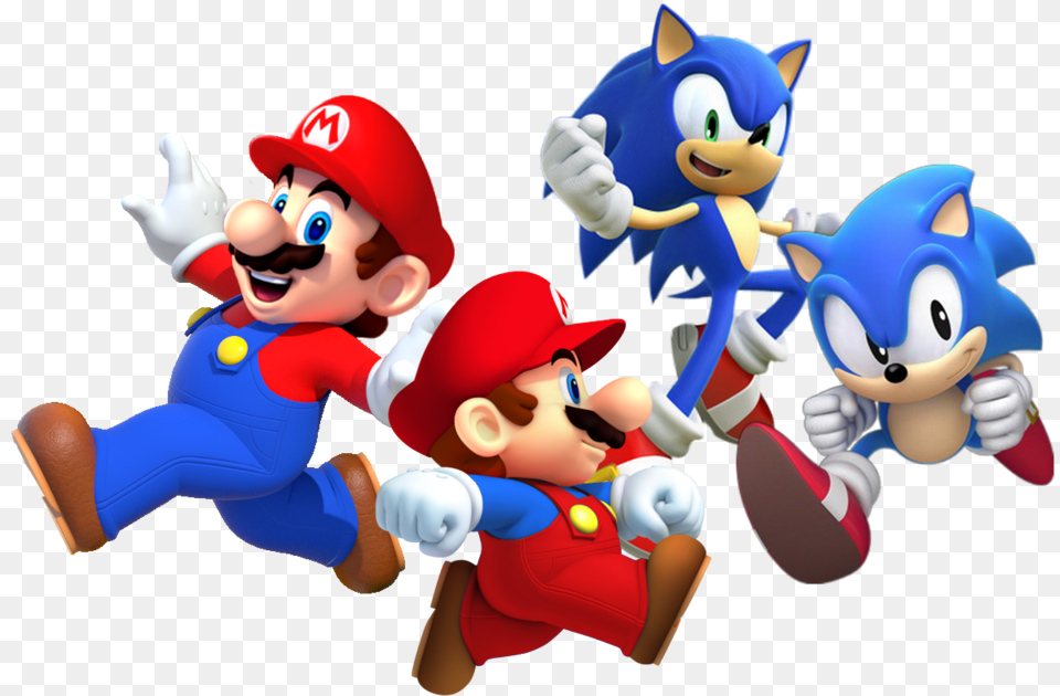 Mario And Sonic Classic, Toy, Game, Super Mario, Baby Free Png Download