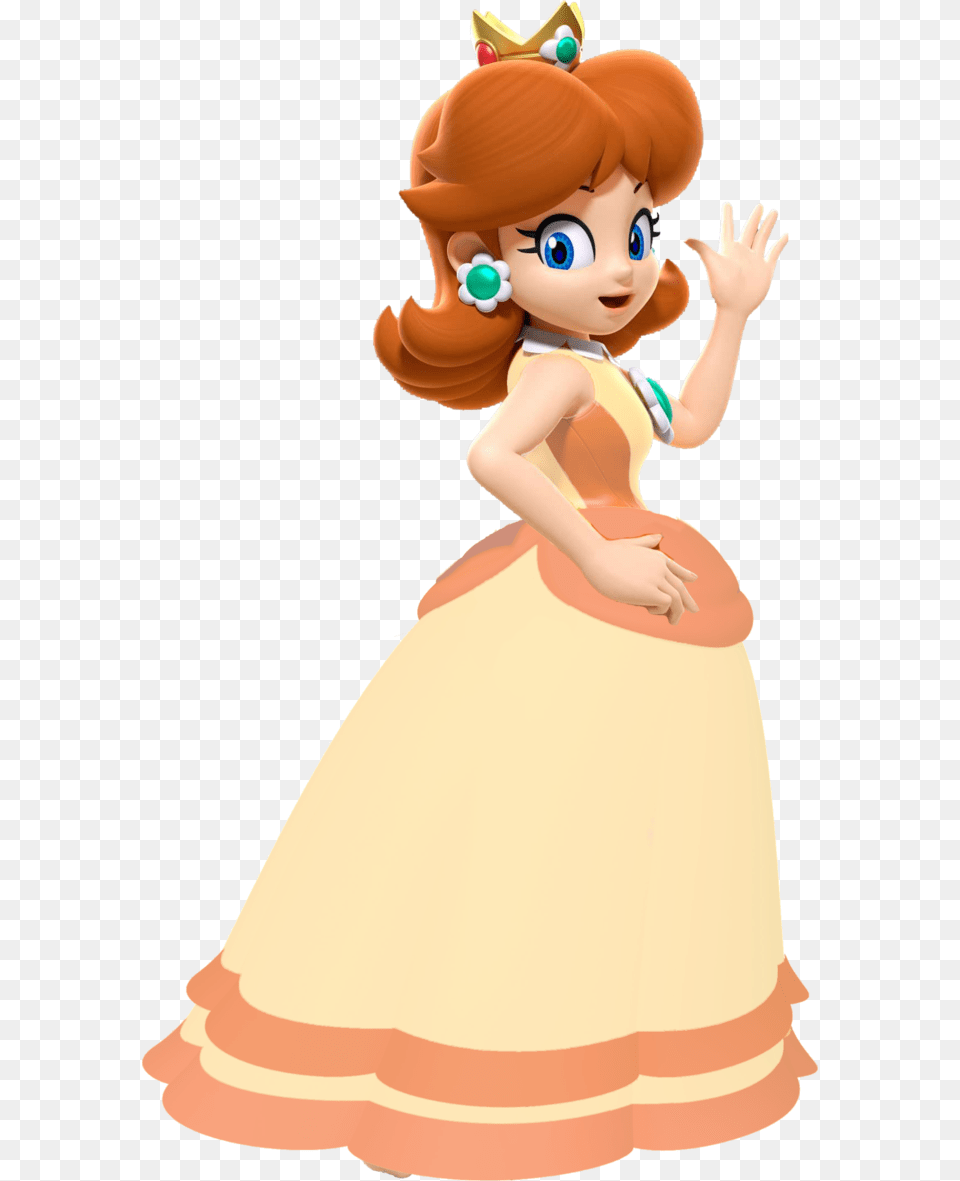 Mario And Sonic Daisy, Baby, Person, Cartoon, Face Free Transparent Png