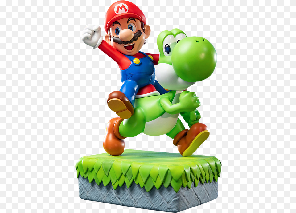 Mario And Yoshi Statue, Baby, Person, Game, People Free Transparent Png