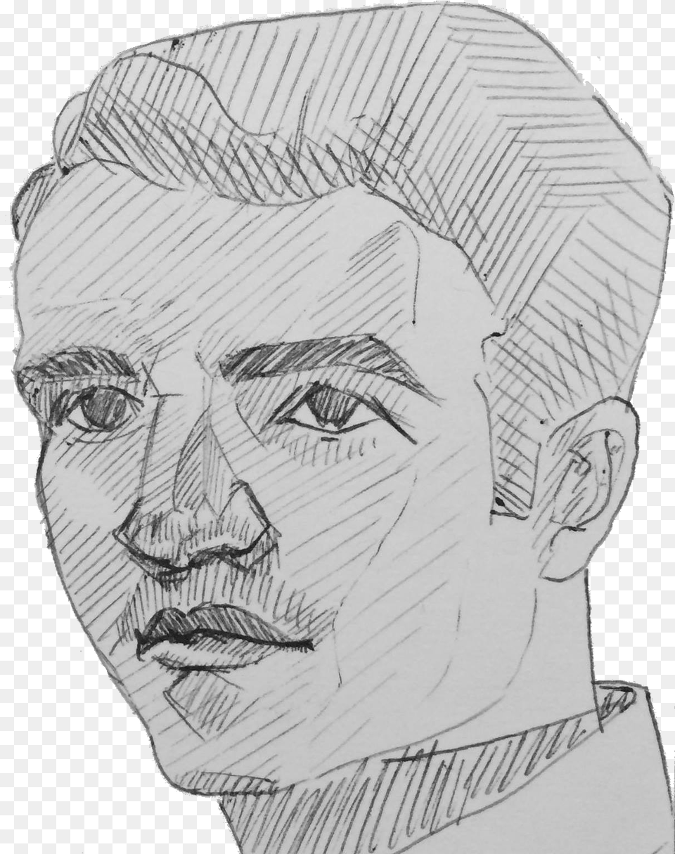 Mario Badr Sketch, Art, Drawing, Adult, Male Free Transparent Png