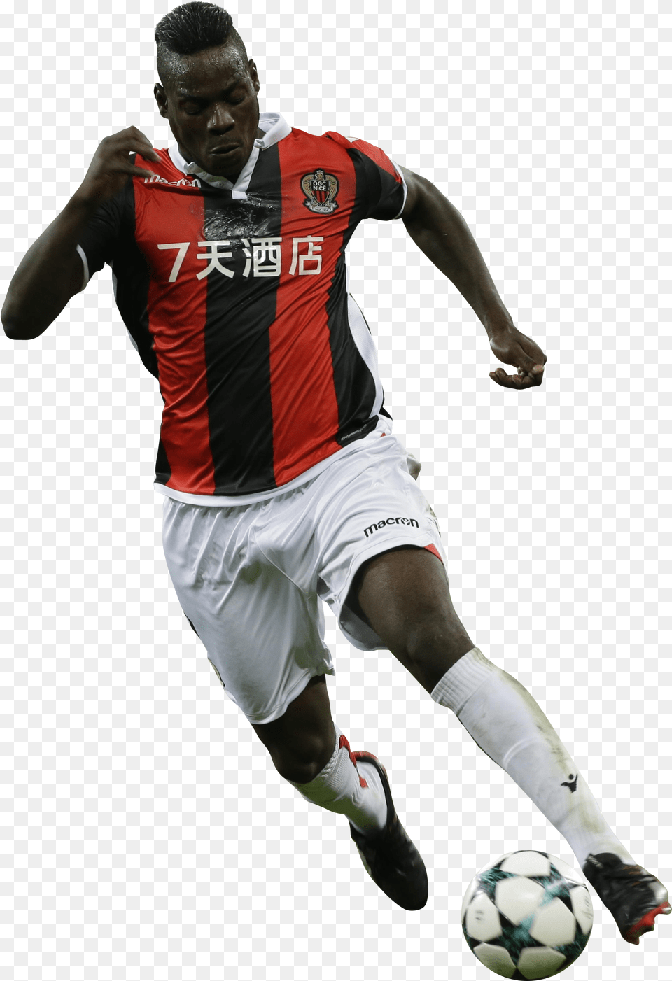 Mario Balotelli Football Render Footyrenders Kick Up A Soccer Ball, Sport, Sphere, Soccer Ball, Person Png Image