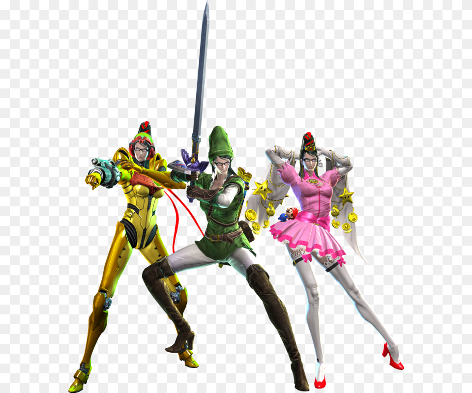 Mario Bayonetta, Weapon, Sword, Adult, Person Free Transparent Png