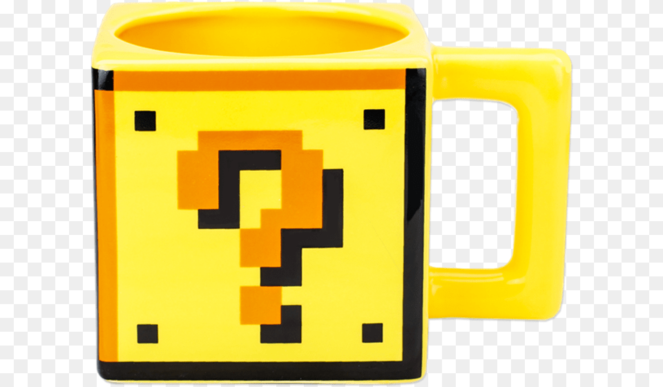 Mario Block, Cup, Pottery, Beverage, Coffee Png