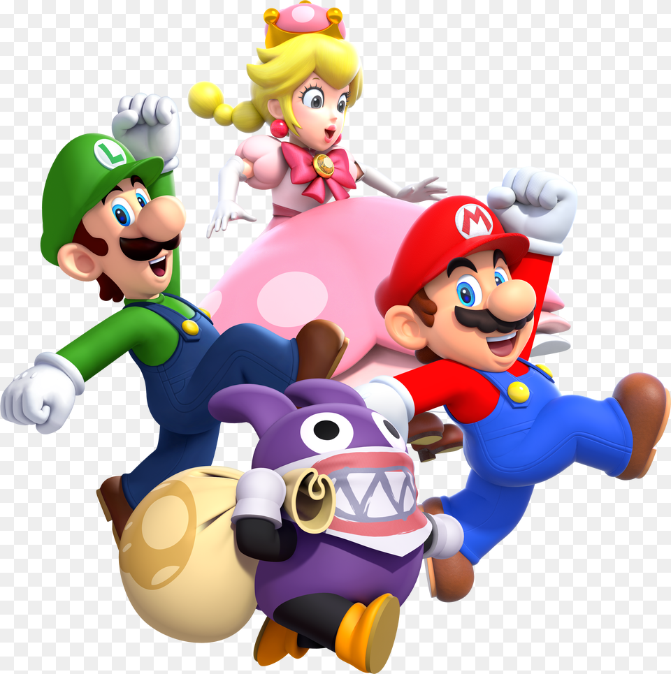 Mario Bros, Gray Free Png Download