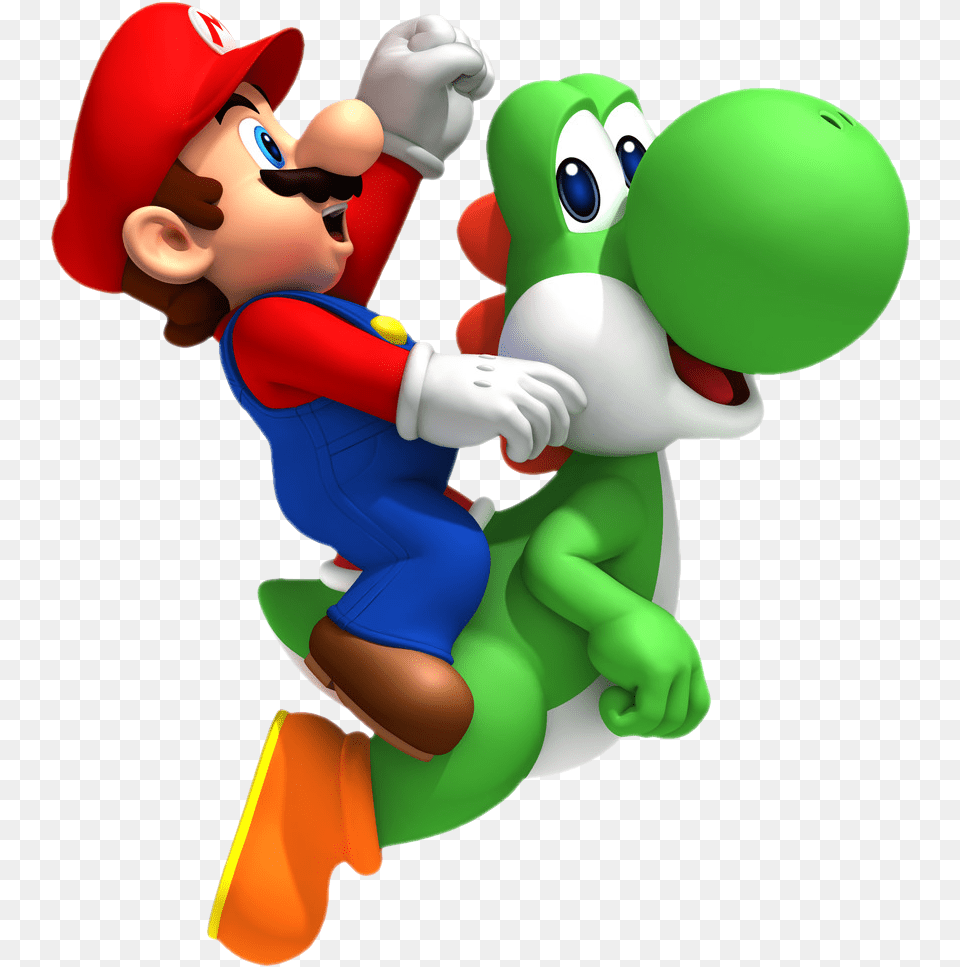 Mario Bros Image Super Mario Y Yoshi, Baby, Person, Game, Super Mario Free Transparent Png