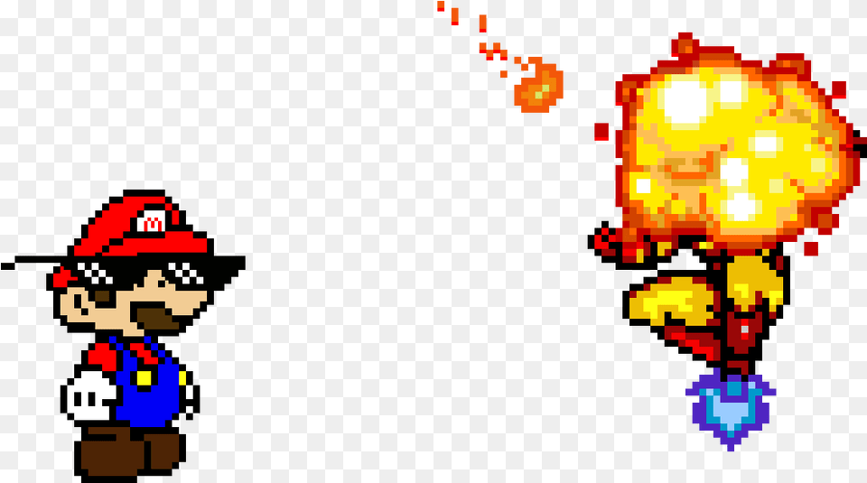 Mario Chucks A Fireball Mario Pixel, Game, Super Mario, Dynamite, Weapon Free Transparent Png