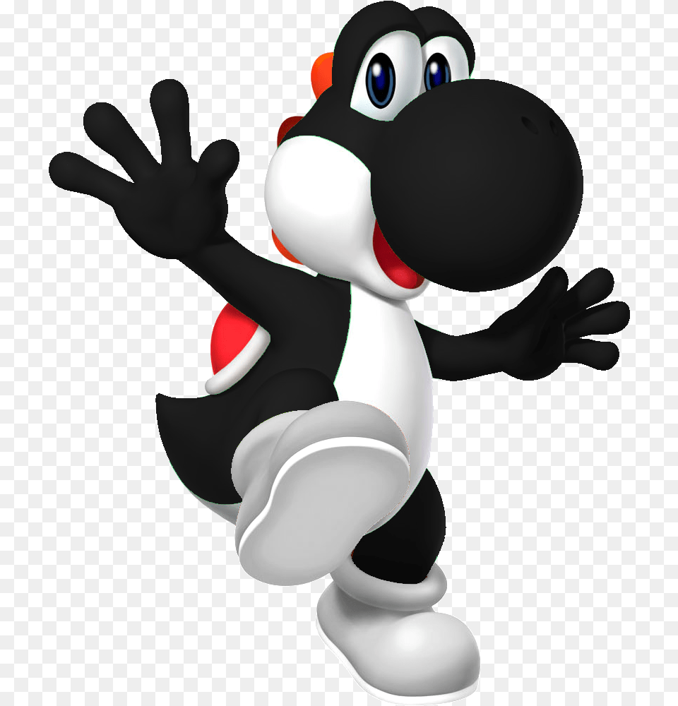 Mario Clipart Bad Guys Black Yoshi Mario Kart, Baby, Person, Clothing, Glove Png