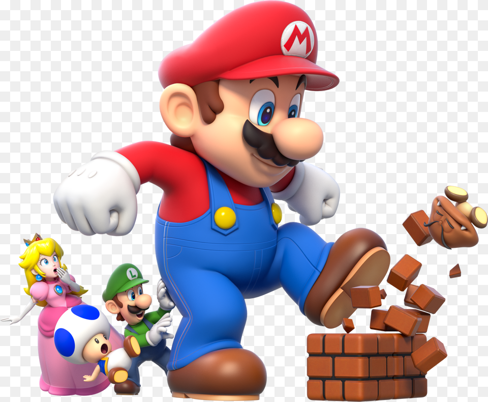 Mario Clipart Mario Block Luigi Mario And Peach, Game, Super Mario, Baby, Person Png