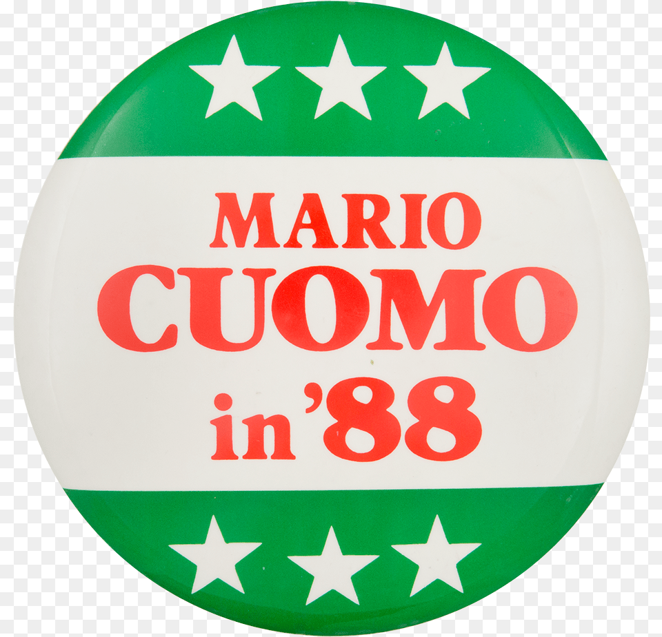 Mario Cuomo In 88 Political Button Museum Circle, Badge, Logo, Symbol Free Transparent Png