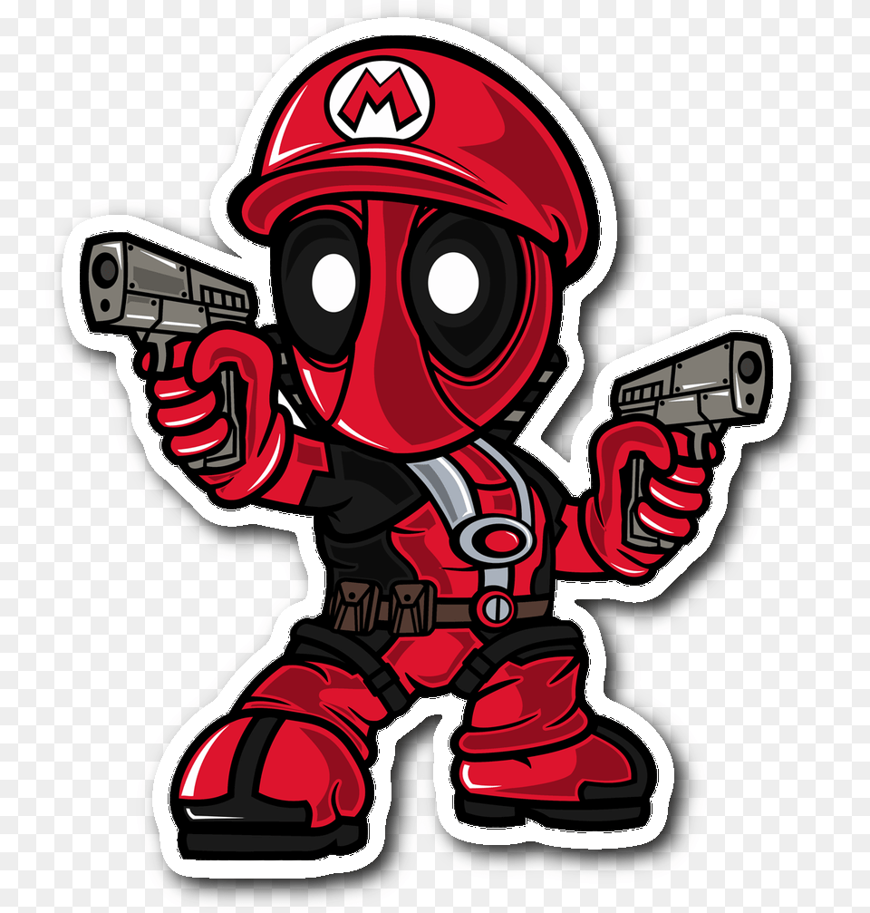 Mario Deadpool, Baby, Person, Firearm, Gun Free Png