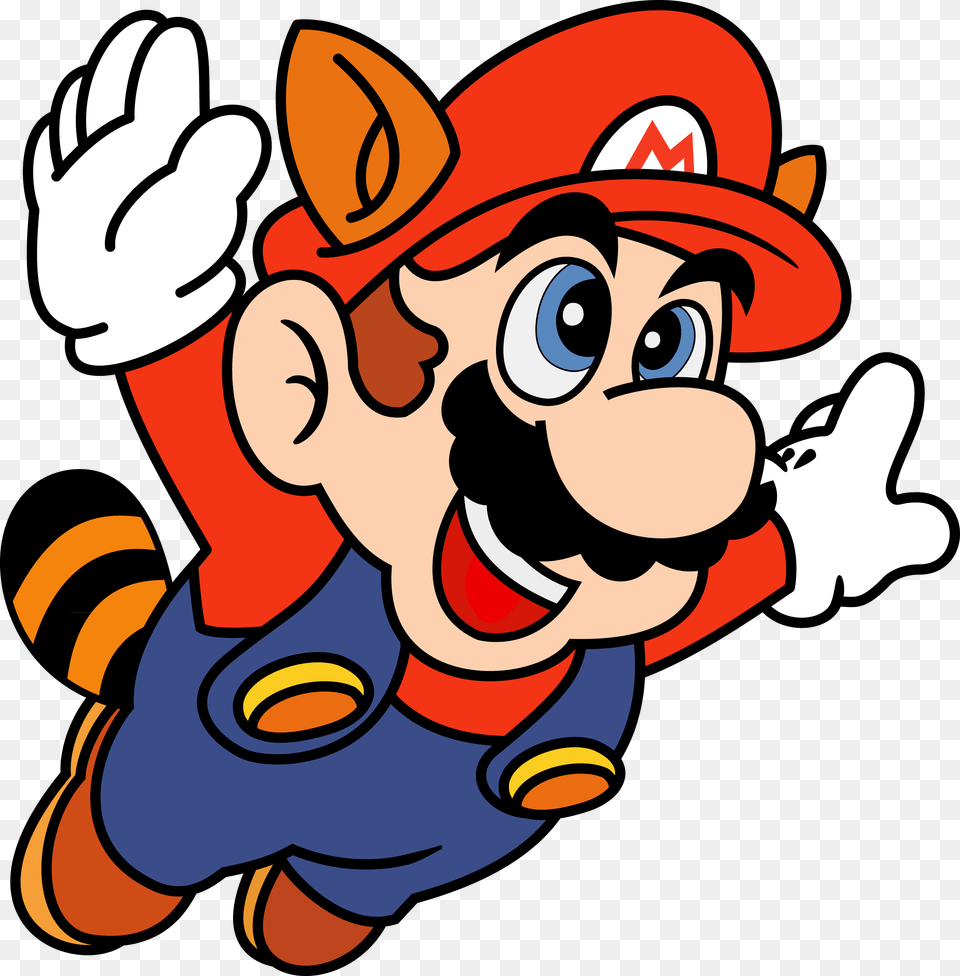 Mario Flying With A Raccoon Suit Super Mario Bros 3, Baby, Person, Game, Super Mario Free Png Download