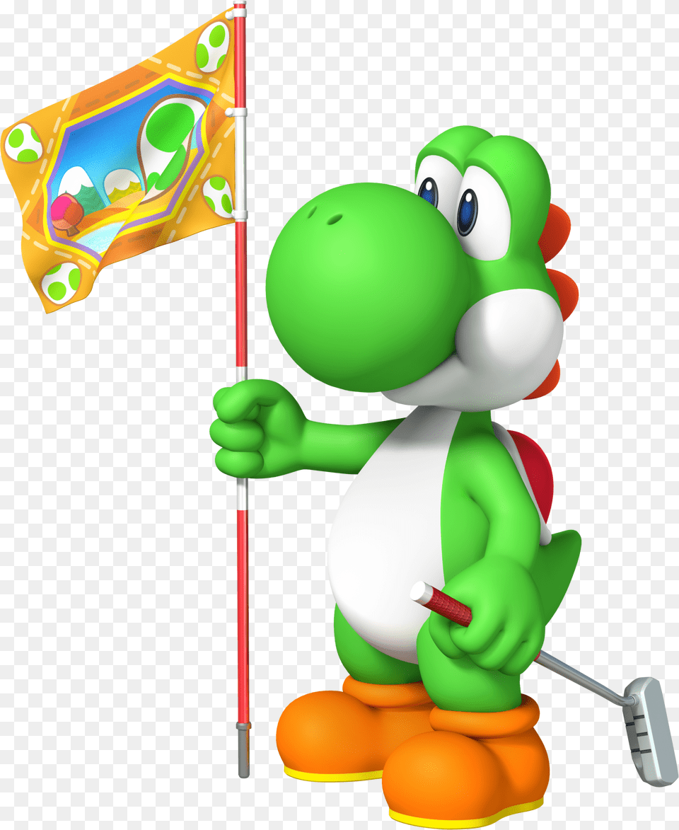 Mario Golf Banner Freeuse Stock Mario Golf World Tour Yoshi, Baby, Person, Mascot Png Image