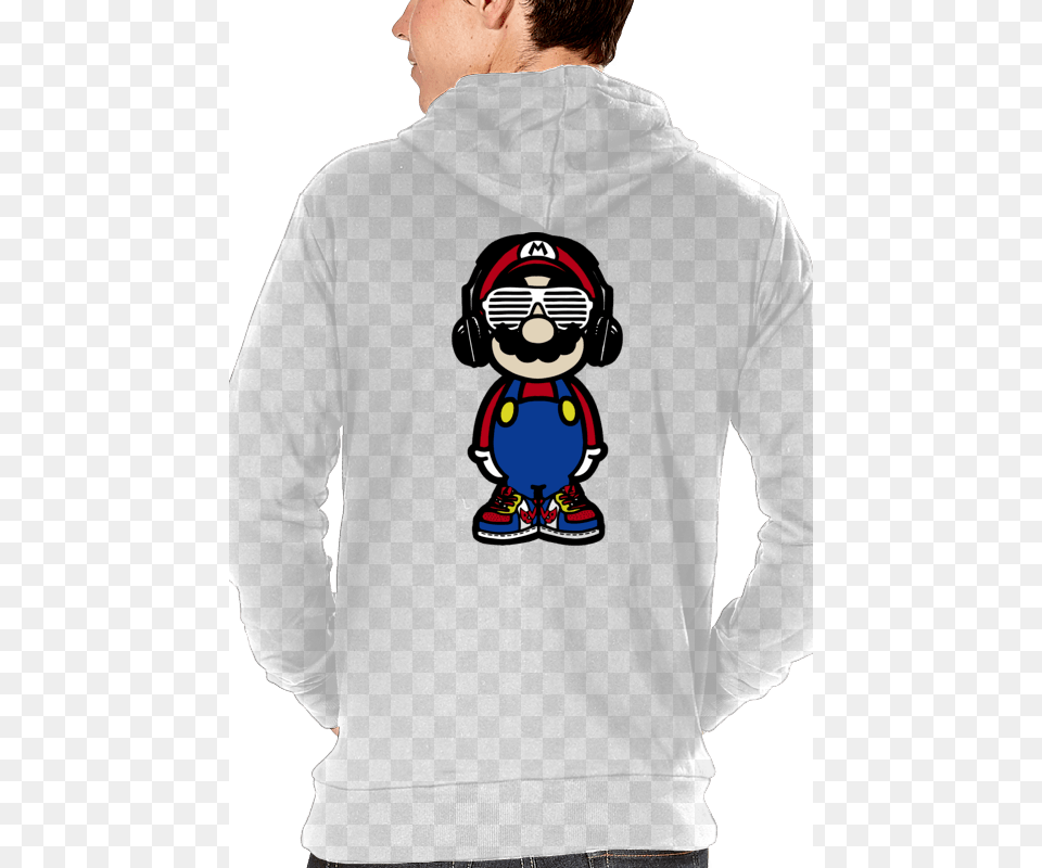 Mario Headphones Mario Headphones Sweatshirt, Sweater, Sleeve, Long Sleeve, Knitwear Free Png Download