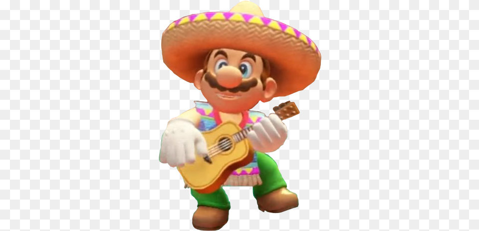 Mario In A Sombrero And Mario In Only Shorts Cartoon, Clothing, Hat, Baby, Person Free Png