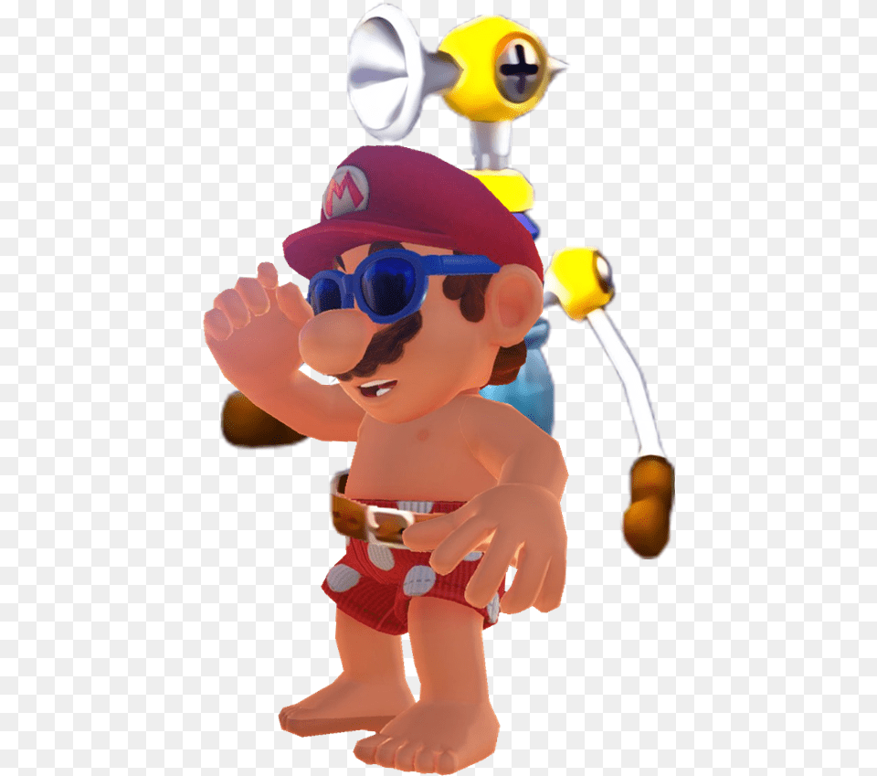 Mario In Splatoon Mario Splatoon, Baby, Person, Doll, Face Png Image
