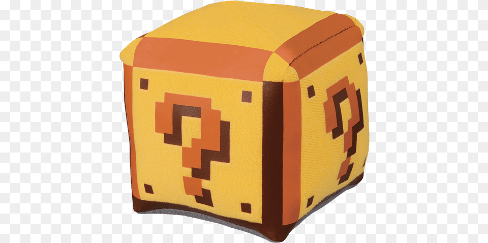 Mario Jumping On Lucky Block, Furniture, First Aid, Ottoman Png