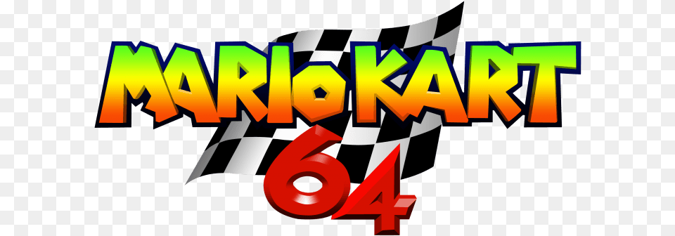 Mario Kart 64 Logo Mario Kart 64 Princess Peach, Text, Art, Graphics, Dynamite Free Png