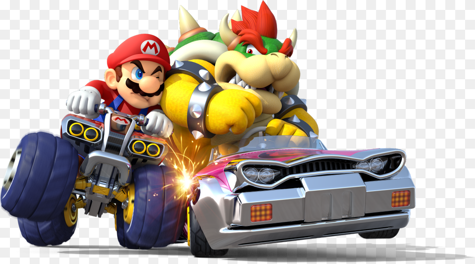 Mario Kart 8 Bowser Kart, Baby, Person, Vehicle, Transportation Free Transparent Png