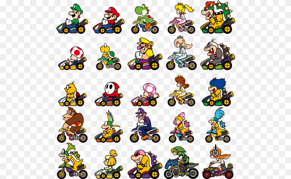 Mario Kart 8 Deluxe, Person, Baby, Machine, Motorcycle Png Image