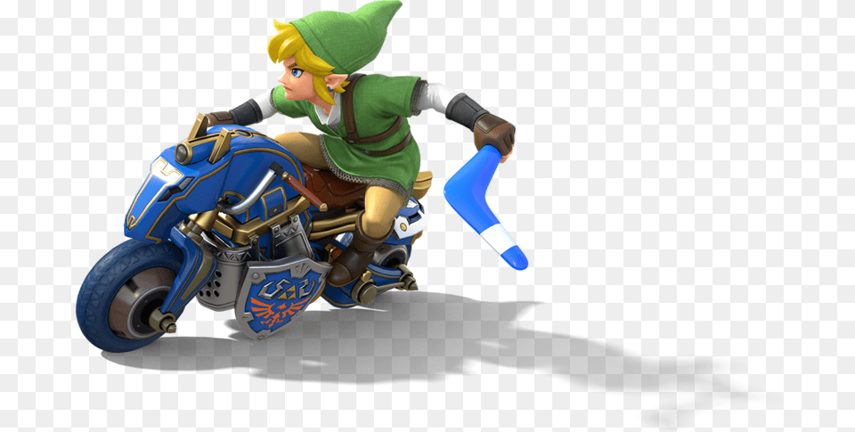 Mario Kart 8 Deluxe Link, Vehicle, Transportation, Motorcycle, Person Free Png