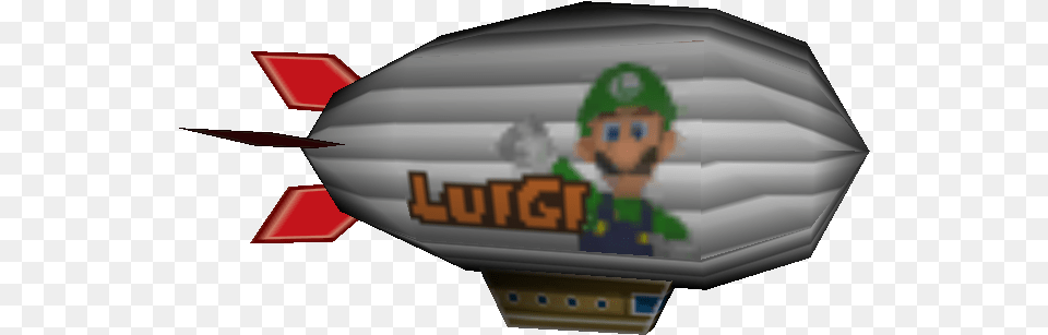 Mario Kart Ds Luigi Model, Aircraft, Transportation, Vehicle, Airship Free Png Download