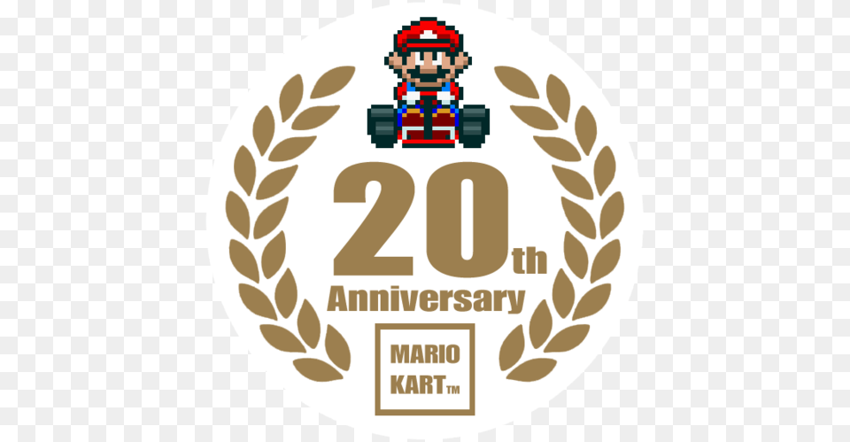 Mario Kart Logo Super Mario Kart 25th Anniversary, Symbol, Baby, Person, Text Free Png Download