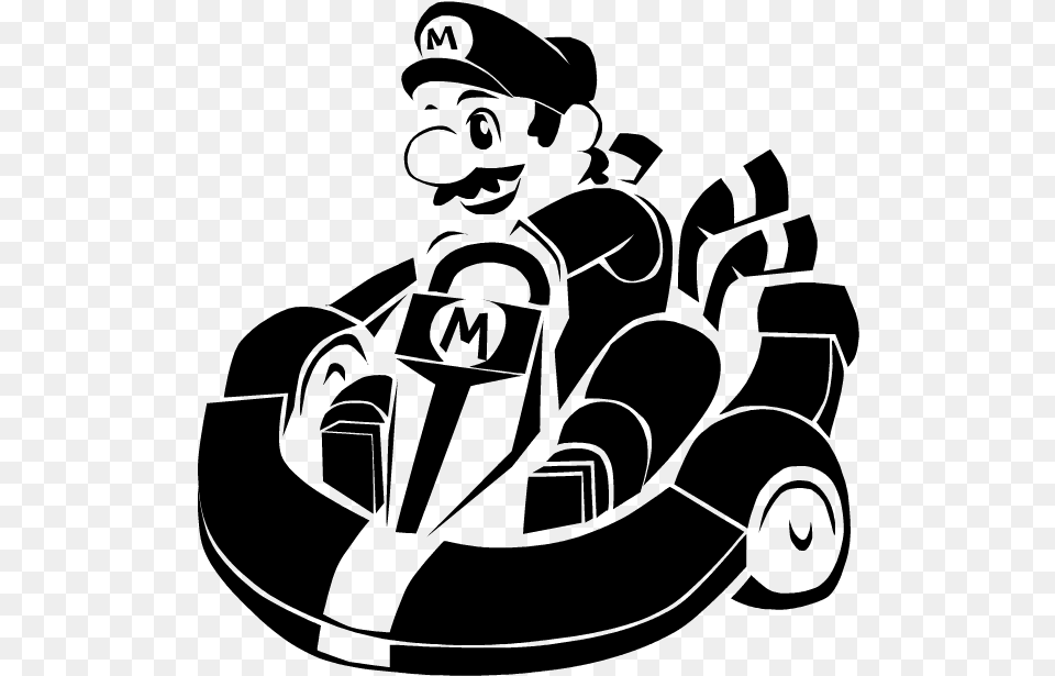 Mario Kart Vector Super Mario Kart Vector, Gray Png